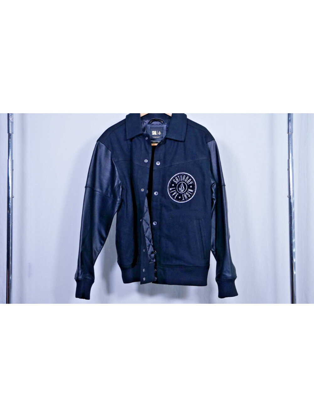 Saturday Night Live Volcom Men's Black Varisty Jacket Men's Size Large